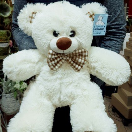 Мишка Лондон 50 см. (молочный)