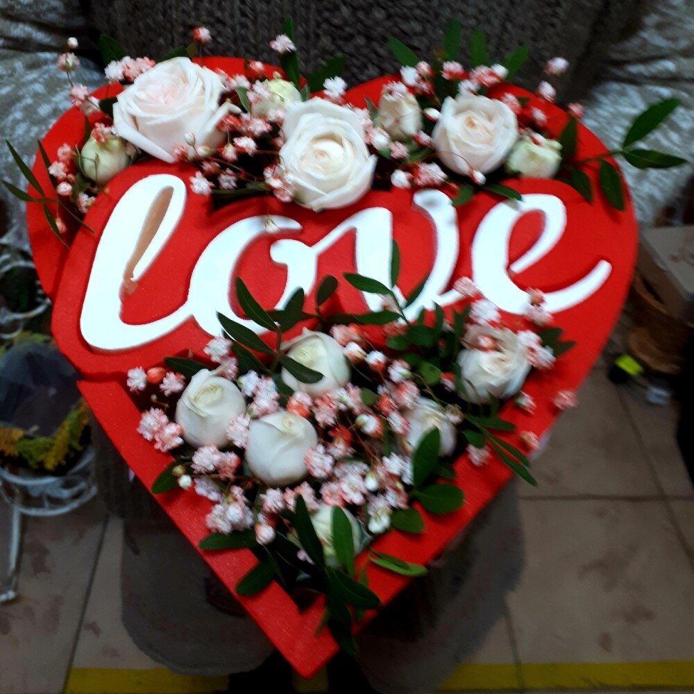 Композиция «Сердце - LOVE» art 673