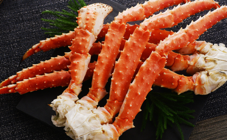 Клешни Камчатского краба М
За что ценят конечности Краба?

-За фантастическую волокнистую структуру.
-Очень нежное Мяско.
-Неповторимый вкус.