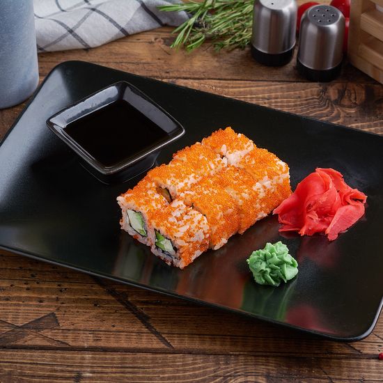 Ролл Калифорния с креветкой 8 шт.