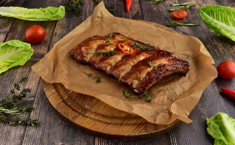 Ребра свиные барбекю