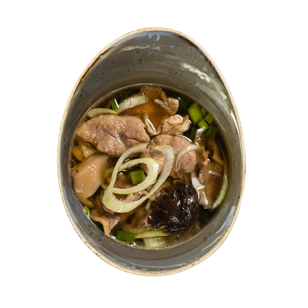 Суп с уткой и грибами Шиитаке