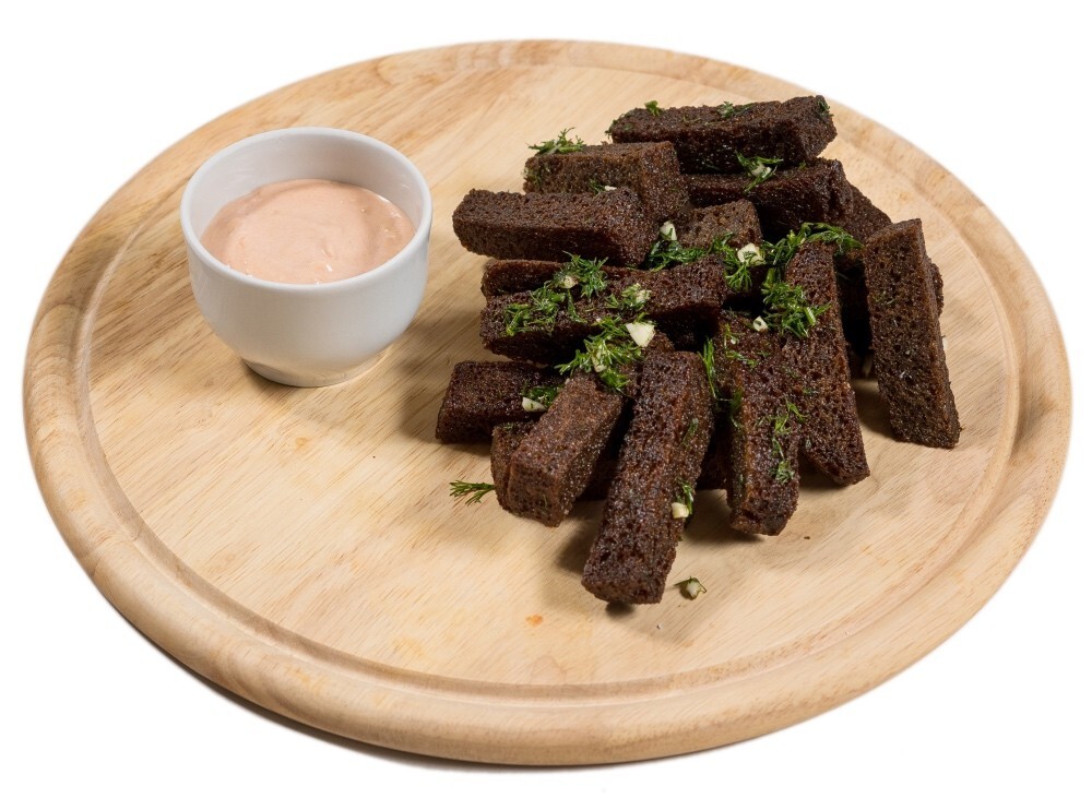 Гренки чесночные