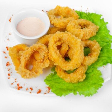 Кальмар в сухарях