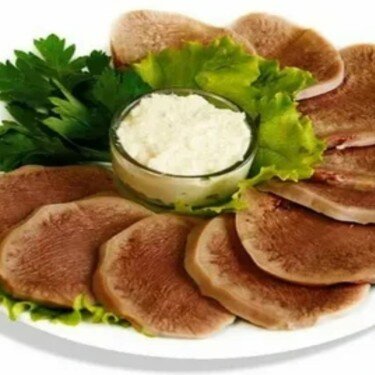 Язык говяжий с хреном