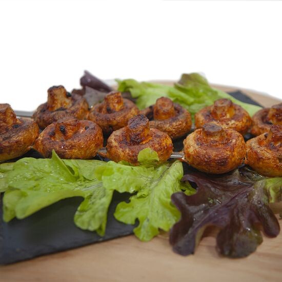 Грибы на мангале