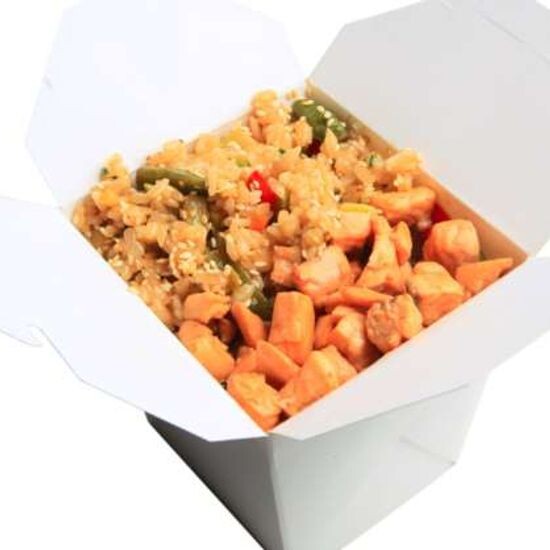 Вок с Лососем