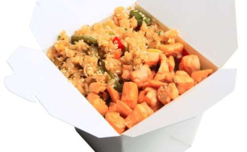 Вок с Лососем