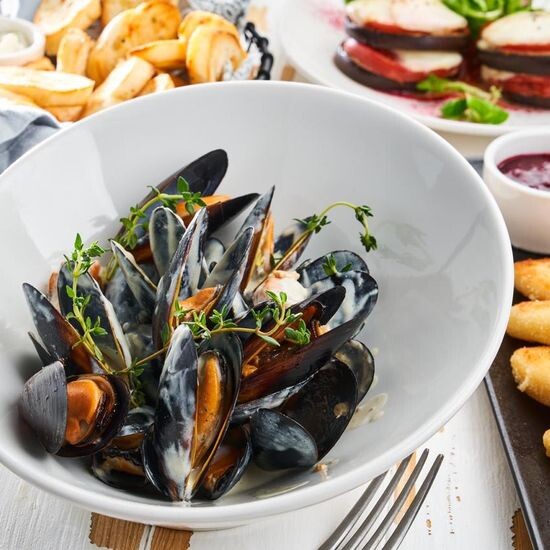 Мидии в соусе том ям