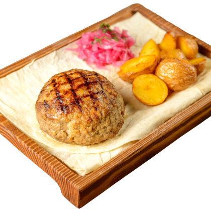 Котлета  по - Горски с сыром сулугуни и зеленью 160/130г