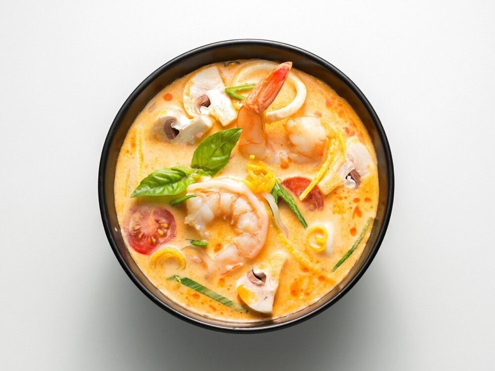 Суп «Том Ям» с морепродуктами