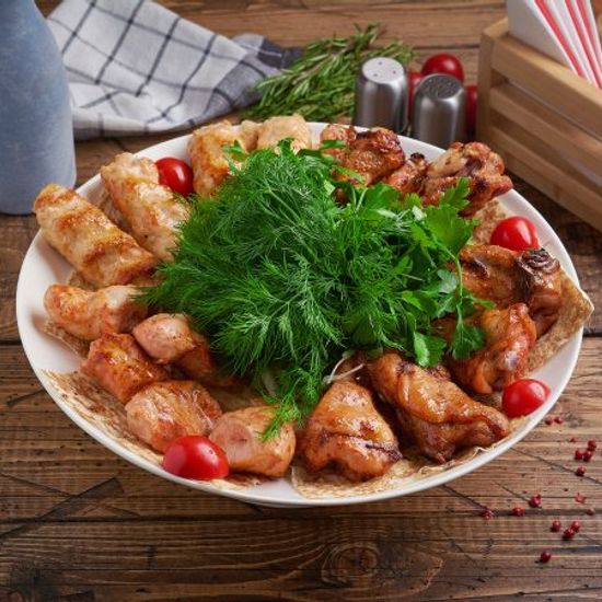 Ассорти шашлыков из курицы