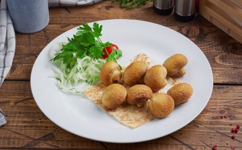 Шампиньоны на углях