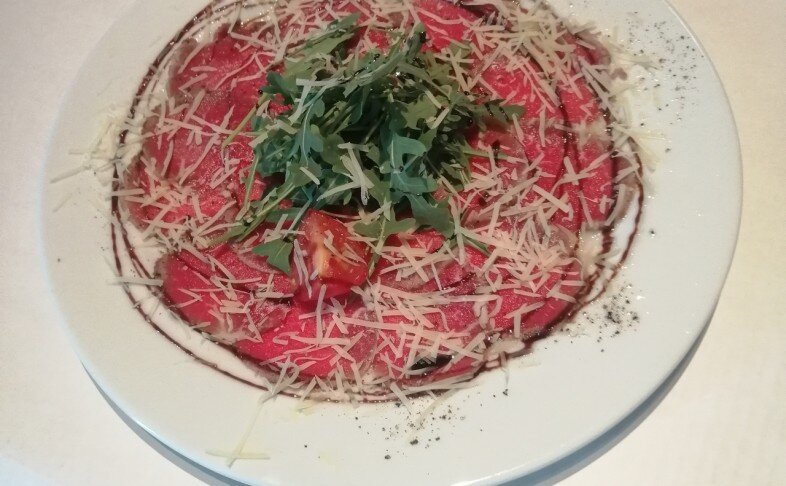 Карпаччо из говяжьей вырезки