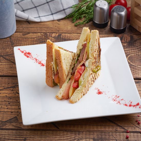 Тост с ветчиной и сыром