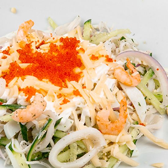 Салат с морепродуктами