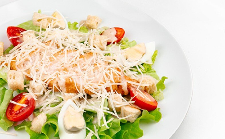 Салат «Цезарь» с курицей
