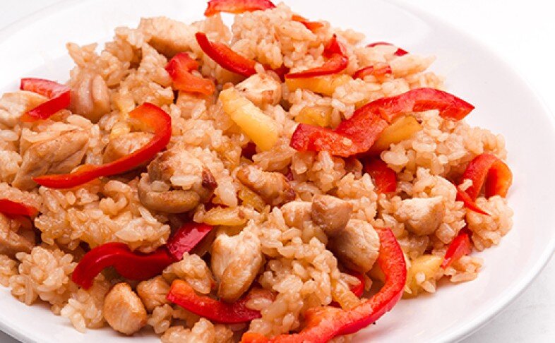 Рис с курицей