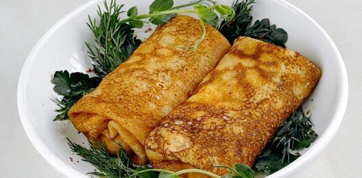 Блины с фрикасе