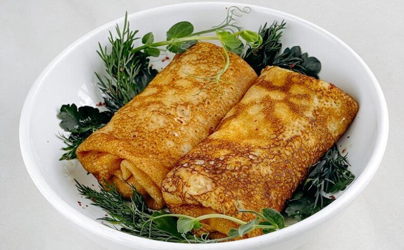 Блины с фрикасе