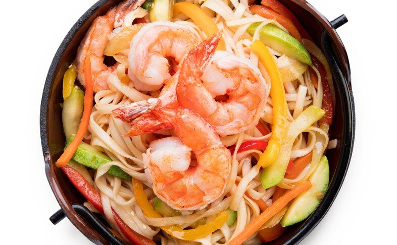 Удон с креветкой