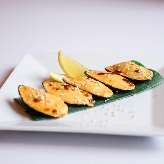 Запеченные мидии