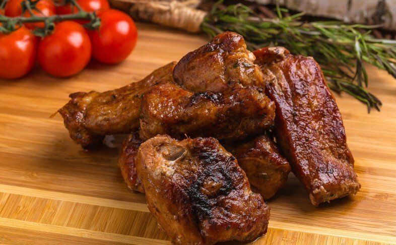 Шашлык из свиной шейки