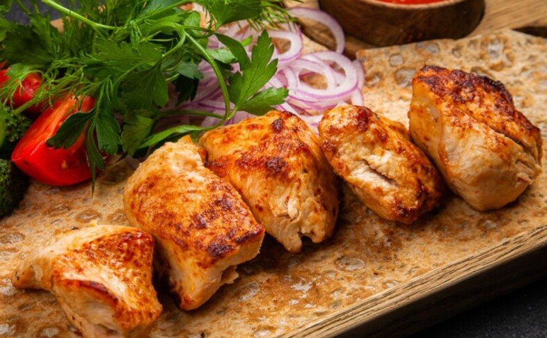 Шашлык из куриной грудки