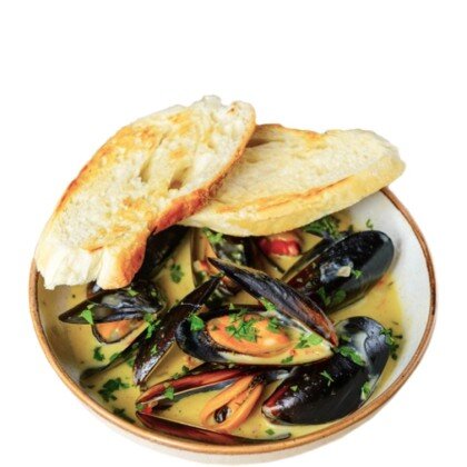 Мидии в сливочном соусе 120/140г