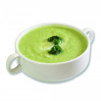 Суп пюре из горошка и мяты