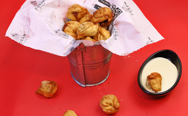 Пельмени жареные