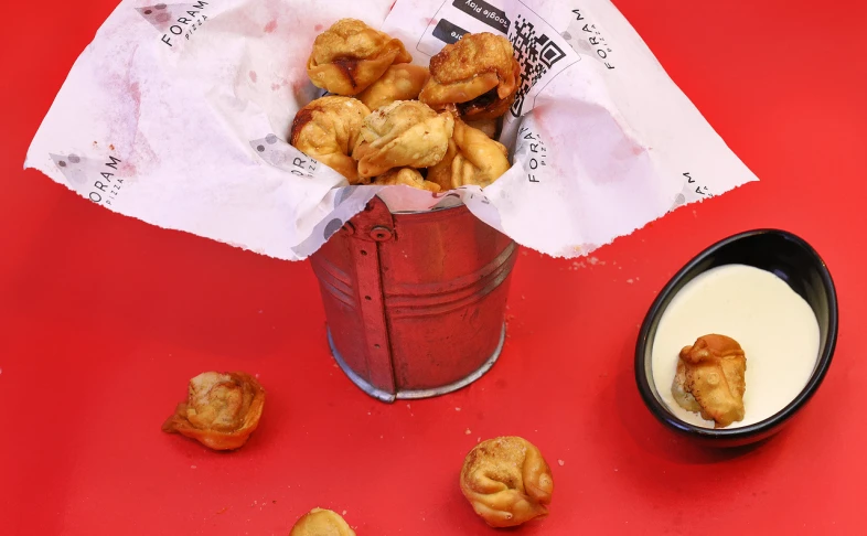 Пельмени жареные