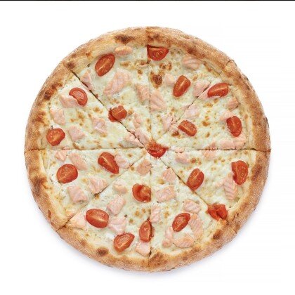 Пицца сливочный лосось