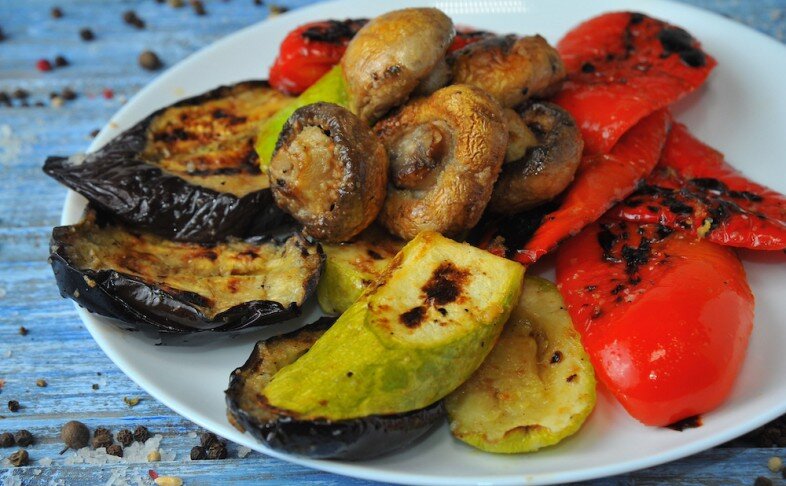 Овощи на углях