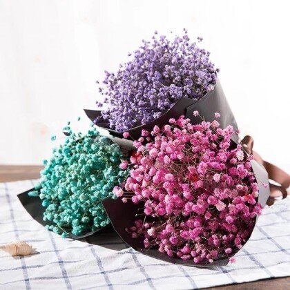 Мини - Букет с гипсофилой "Струны души"