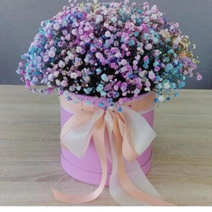 Композиция с гипсофилой "Неотразимое обаяние"