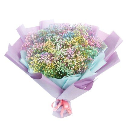 Букет с гипсофилой "Нежный шелест"