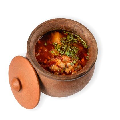 Чанахи с бараниной в горшочке