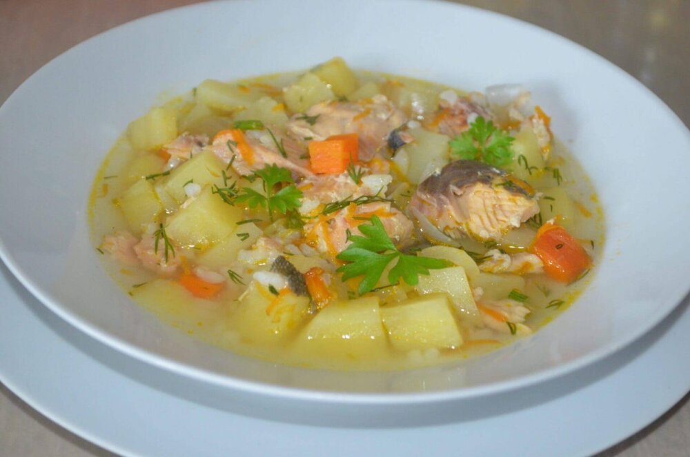 Суп рыбный с картофелем