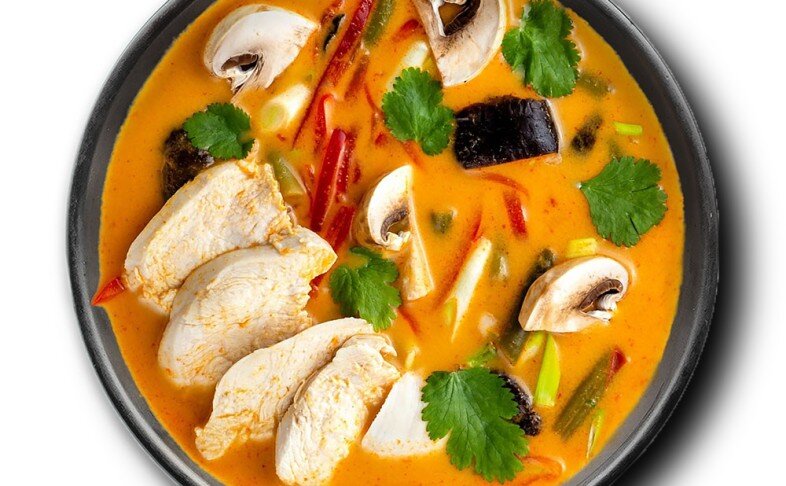 Суп «Том Ям» с курочкой