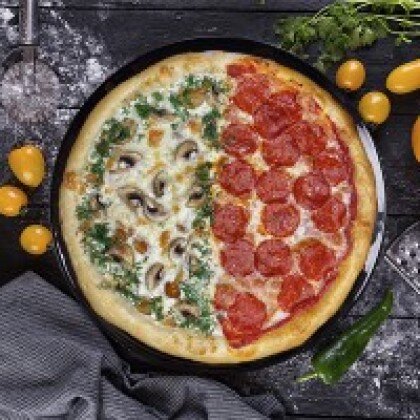 Пицца «Грибная/Пепперони»