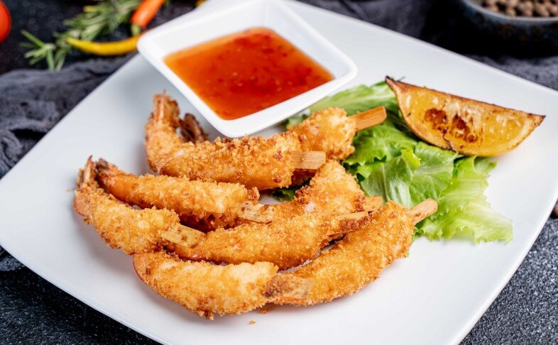 Тигровые креветки темпура 6шт