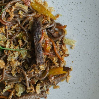 Вок с говядиной и овощами