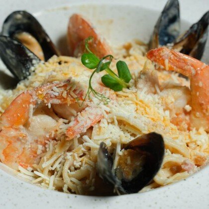 Лингвини с морепродуктами