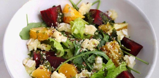 Салат со свеклой и апельсином