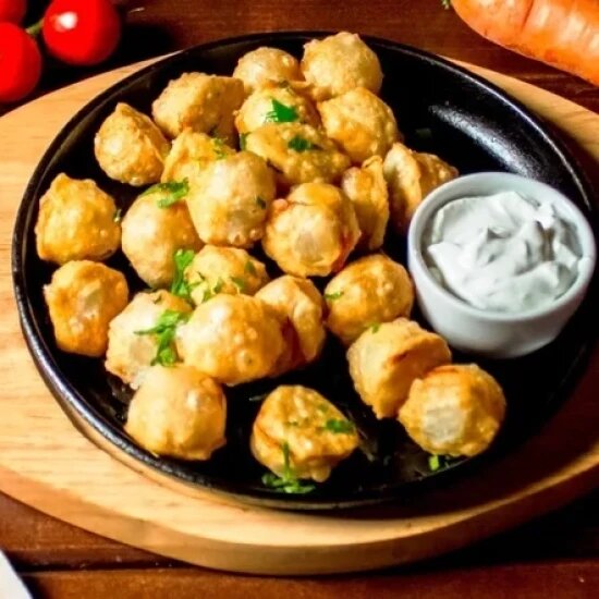 Пельмени жареные