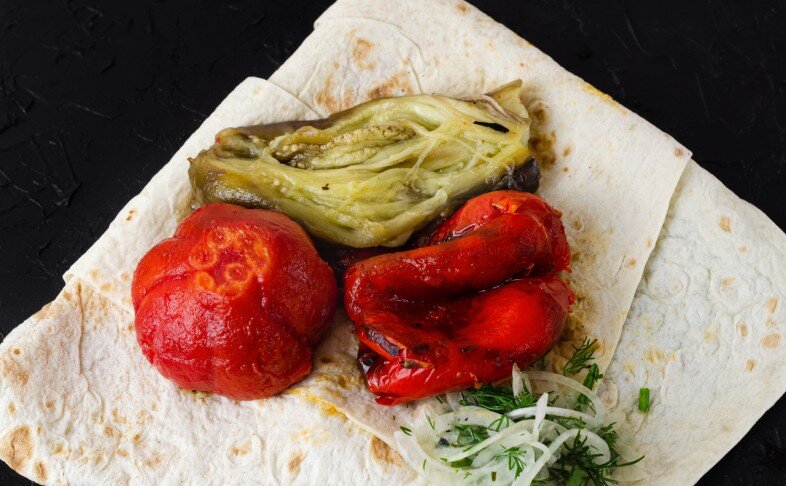 Овощи на мангале