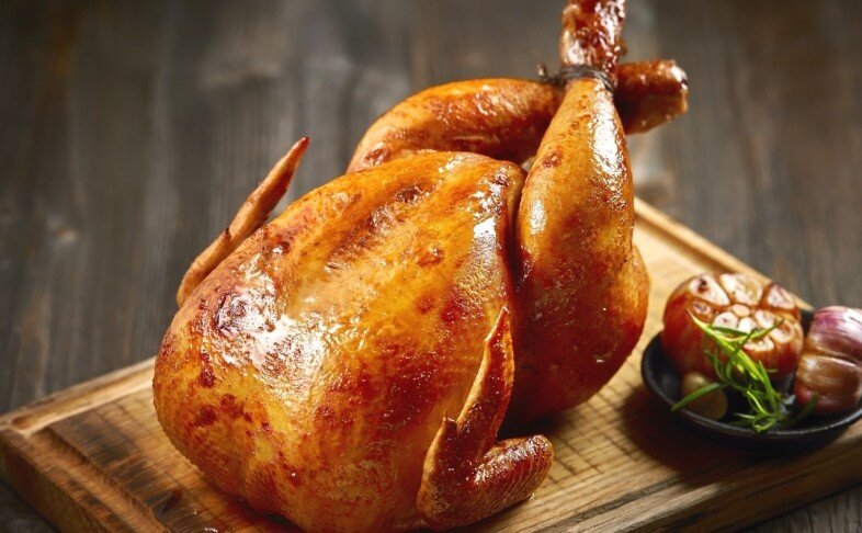 Курица жареная