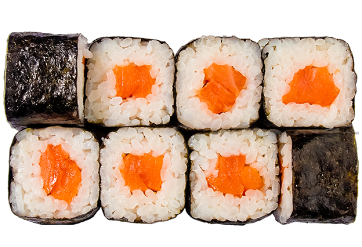 Ролл с копченым лососем