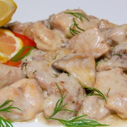 Курица с шампиньонами